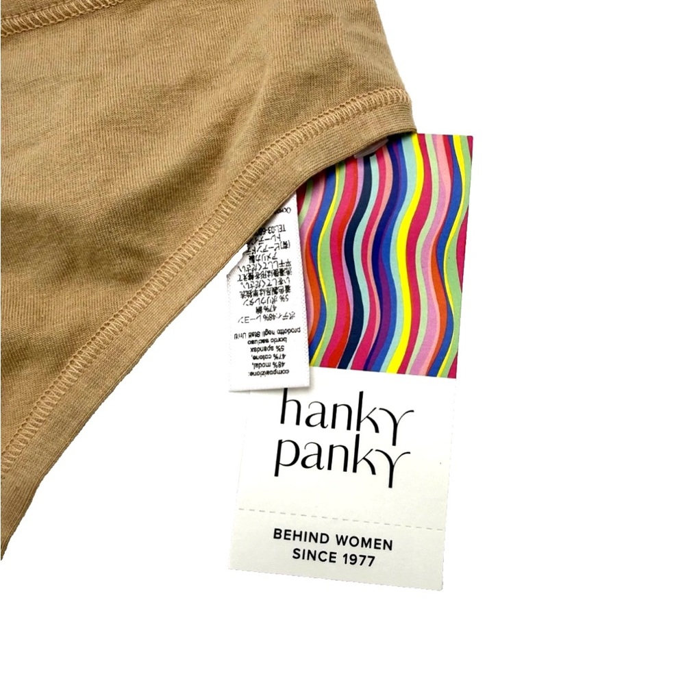 Hanky Panky Play Stretch Natural Rise Thong M/L Chai NWT - Picture 5 of 6